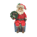 Jim Shore Mini Santa Sitting on Gifts