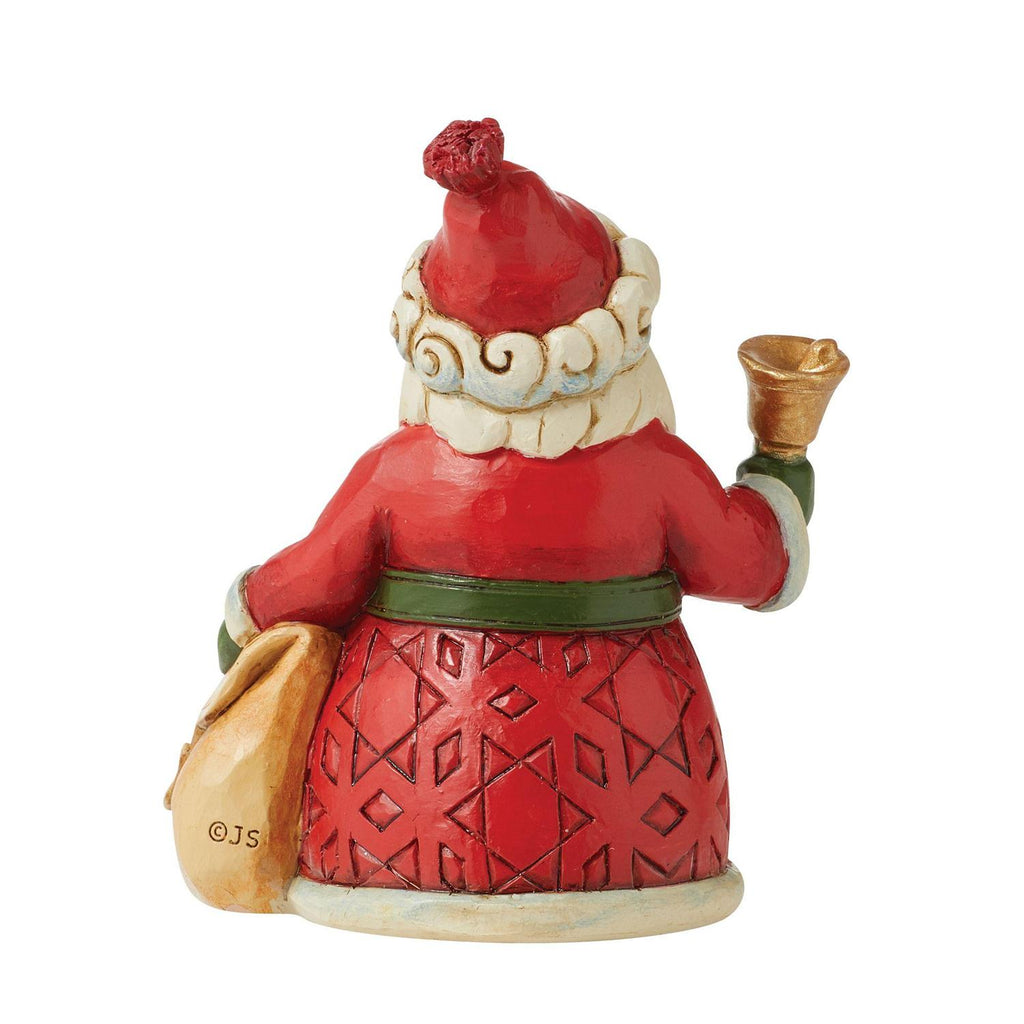 Jim Shore Mini Santa with Bell Figurine