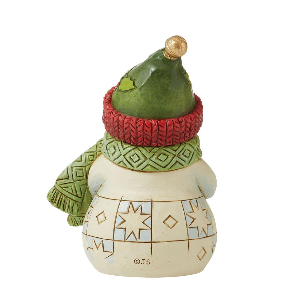 Jim Shore Mini Snowman with Snowflake