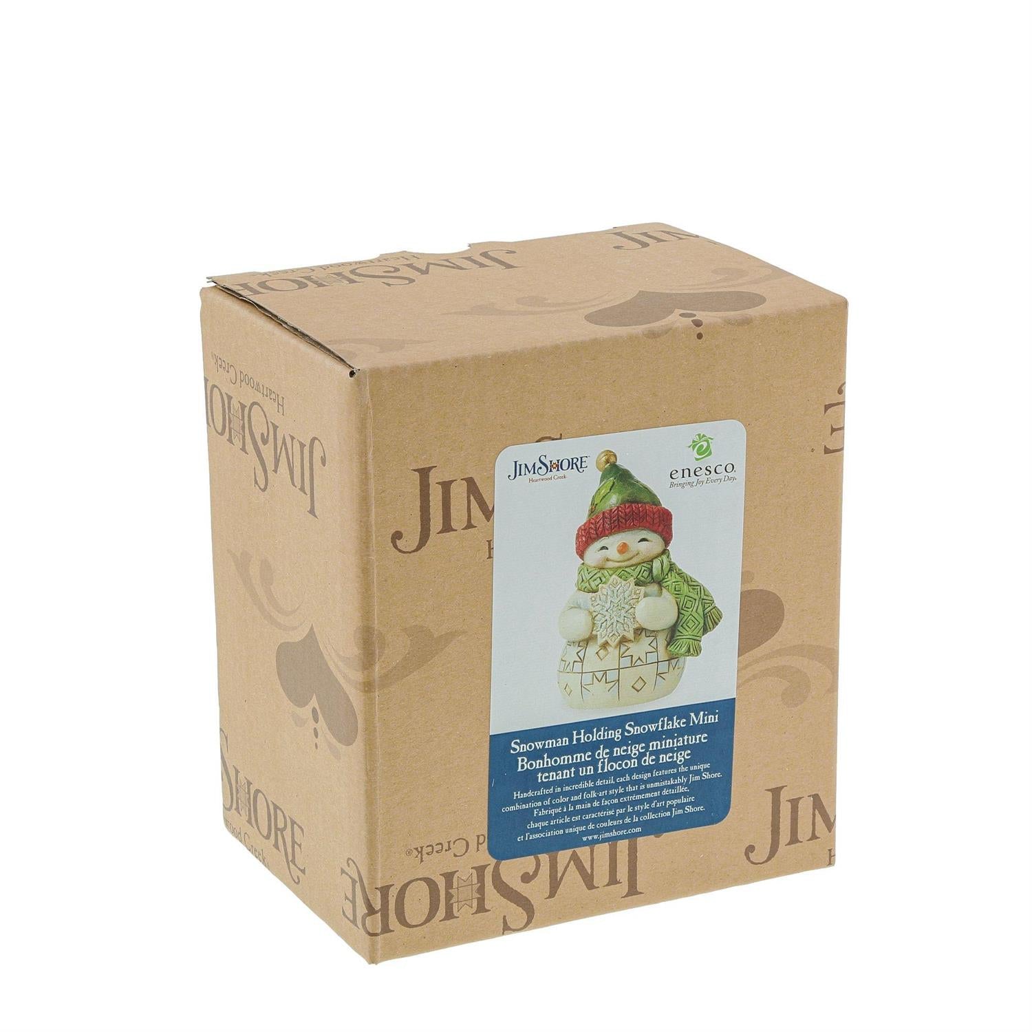 Jim Shore Mini Snowman with Snowflake