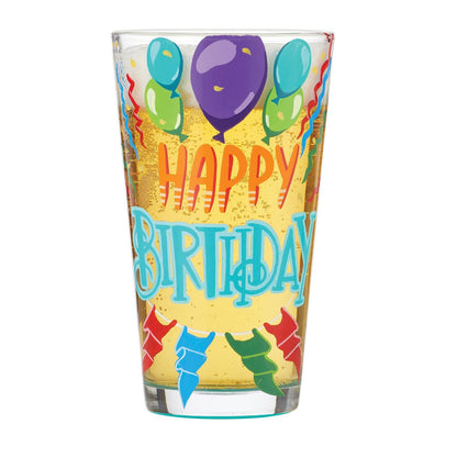 Lolita Beer Pilsner Pint Glass Happy Birthday
