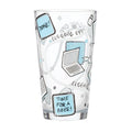 Lolita Beer Pilsner Pint Glass Logging Off