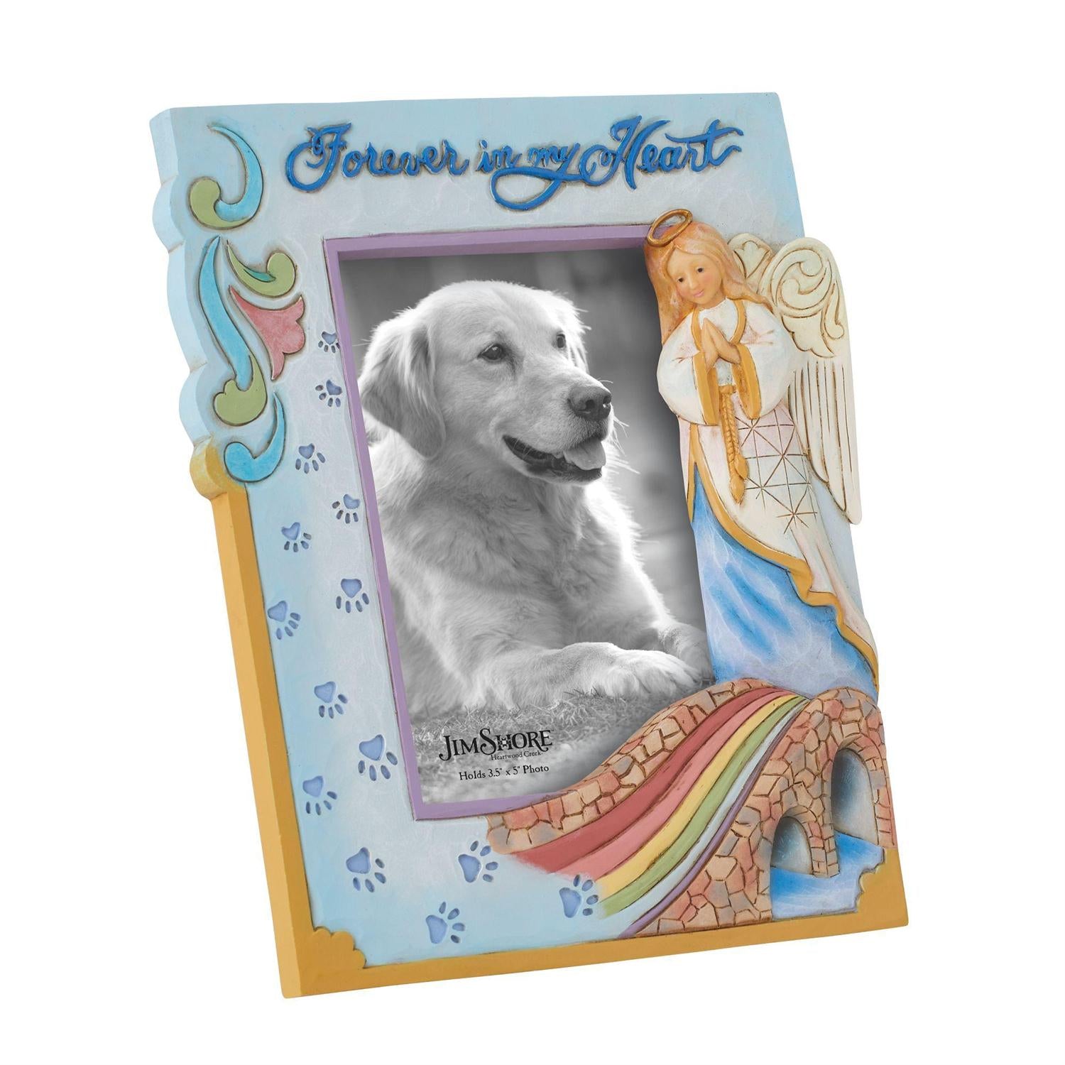Jim Shore Heartwood Creek Rainbow Bridge Photo Frame