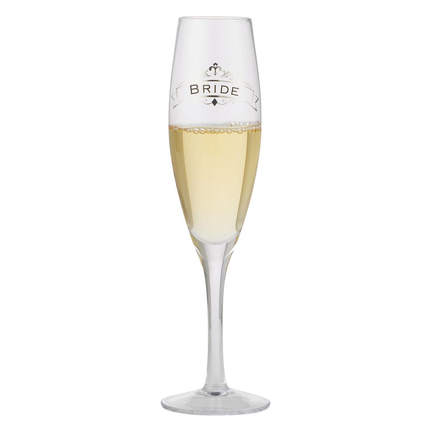 Bride Toasting Glass Champagne Flute