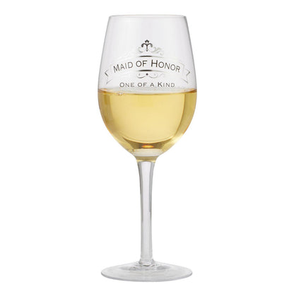 Maid of Honor Wine Glass