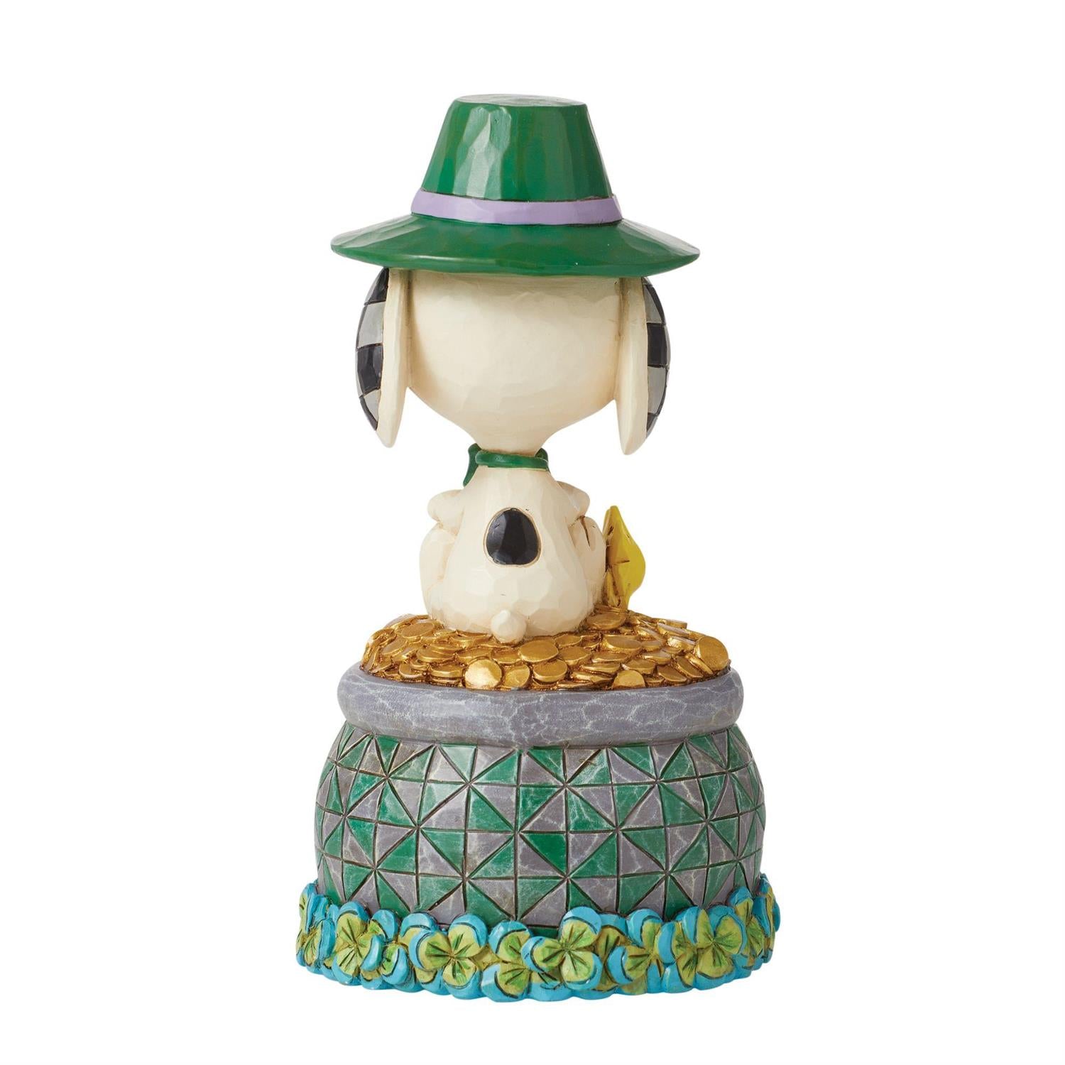 Jim Shore Snoopy on Pot of Gold Lucky Ol' Dog