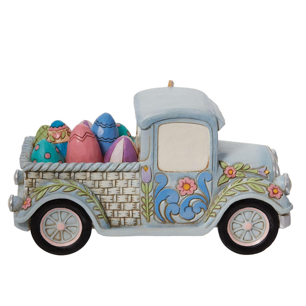 Jim Shore Easter Truck with Bunny and Eggs