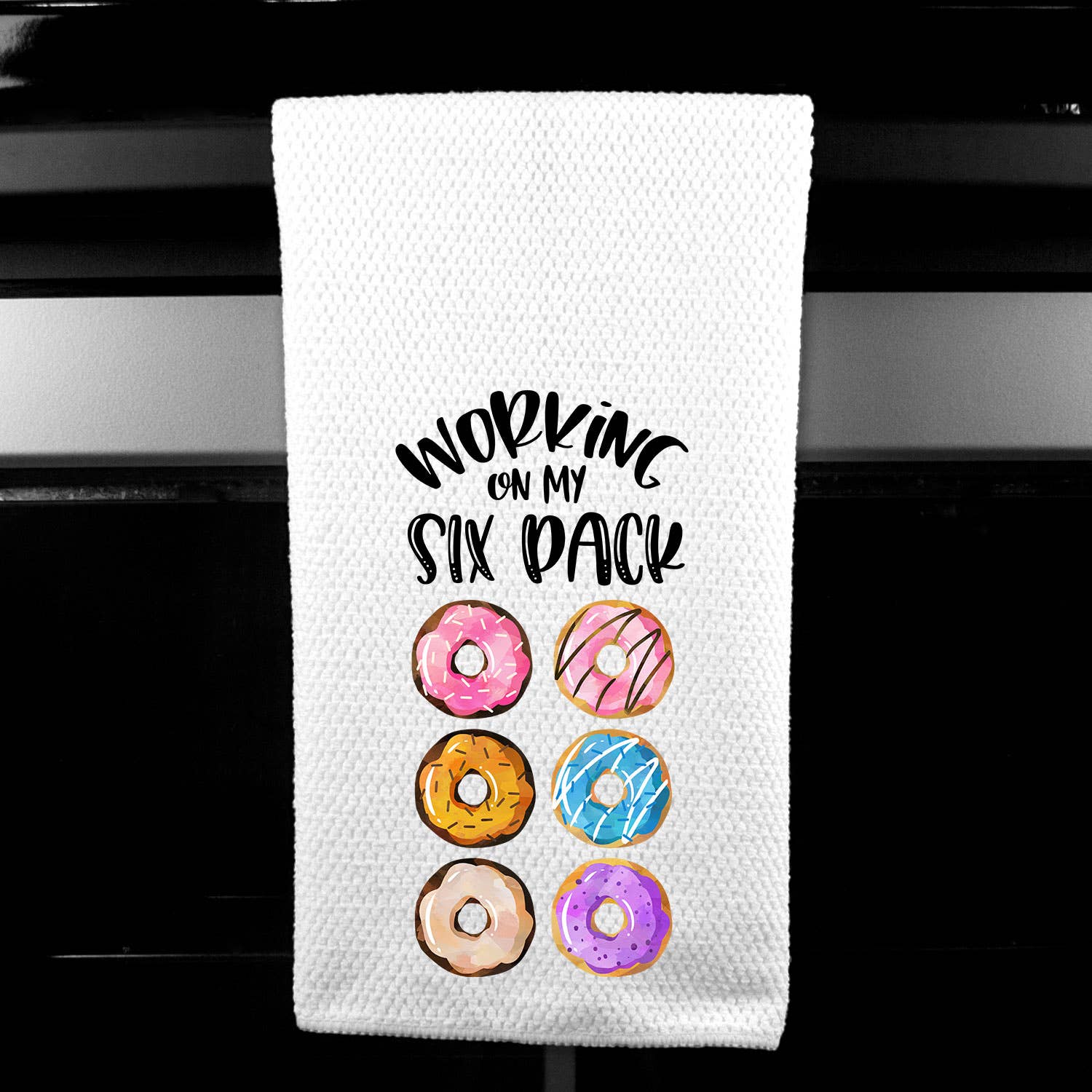Working on My Six Pack Microfiber Towel