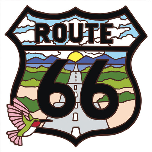 Route 66 Hummingbird White Tile
