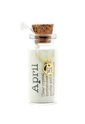 April/Crystal Birthstone Bottle Necklace