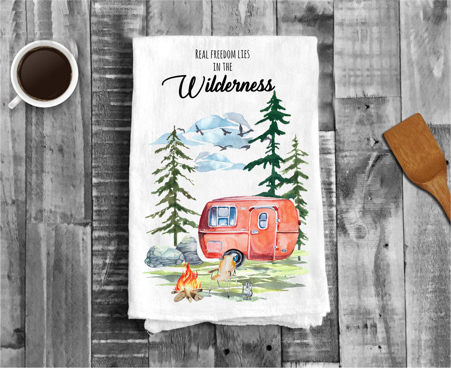 Real Freedom Lies in the Wilderness Cotton Towel