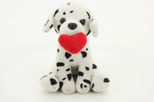 Dalmatian Stuffed Dog with Heart