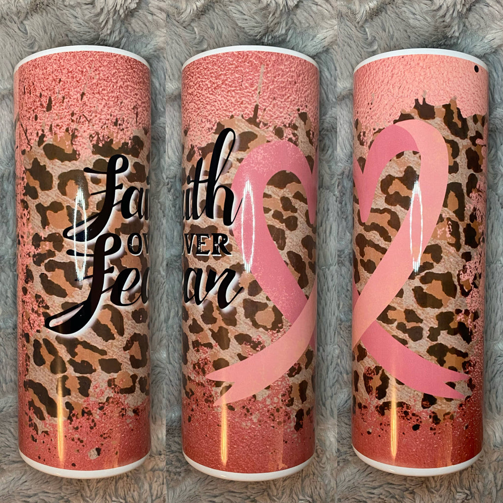 Drifting Dogwood Designs - Faith Over Fear Awareness Tumbler
