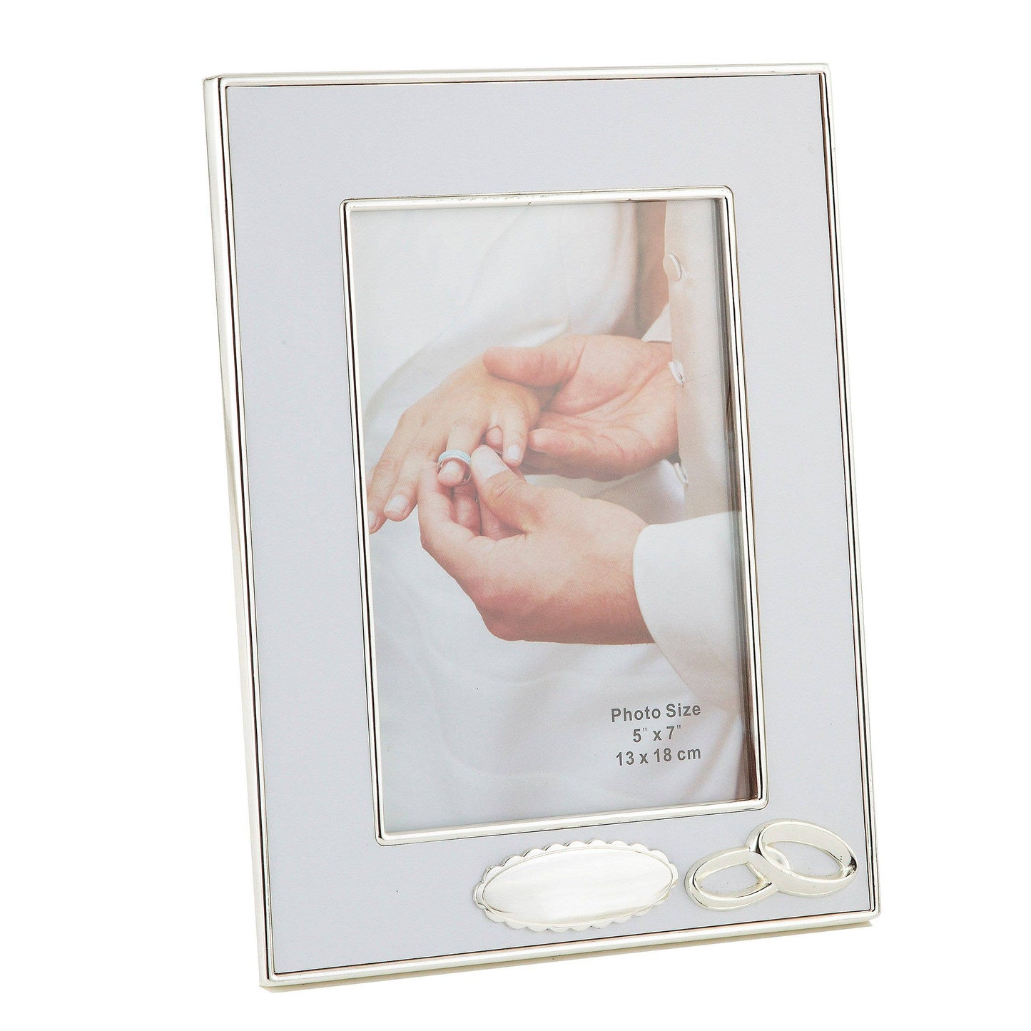 Elegance - Wedding Frame, 5" x 7", Double Rings