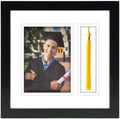Golden State Art, Graduation Shadow Box Frame with Double Mat, Real Glass and Tassel Insert, Black