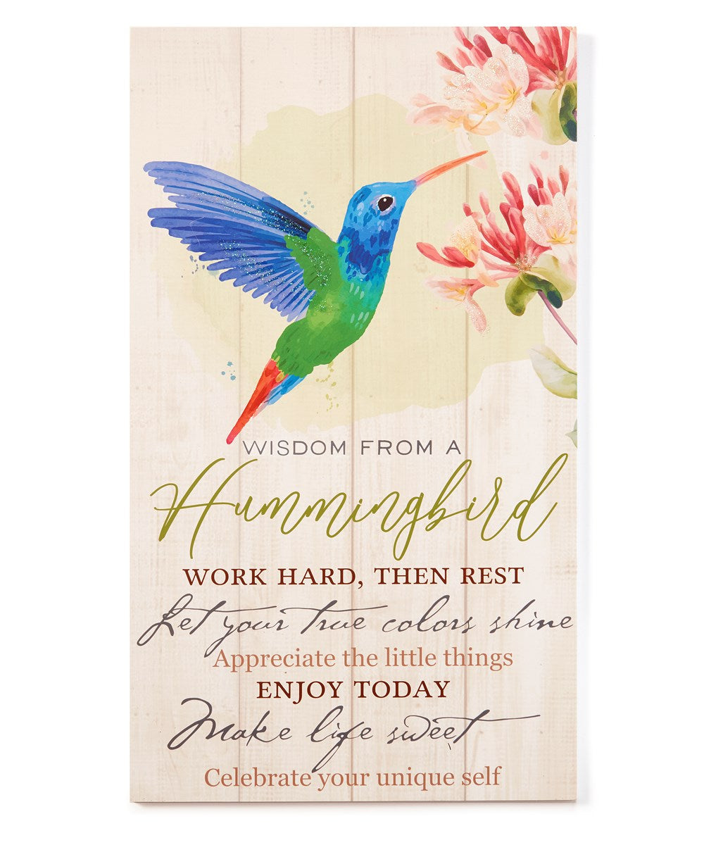 Hummingbird Sentiment Wall Décor