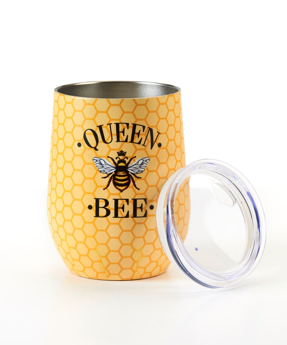 Bee Wine Tumbler, Queen Bee