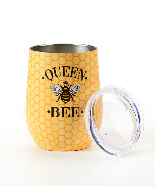 Bee Wine Tumbler, Queen Bee