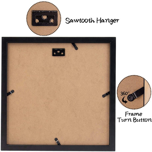 Golden State Art, Graduation Shadow Box Frame with Double Mat, Real Glass and Tassel Insert, Black