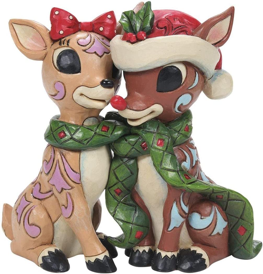 Jim Shore Rudolph and Clarice Figurine
