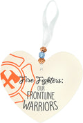 Fire Fighters Heart-Shaped Ornament