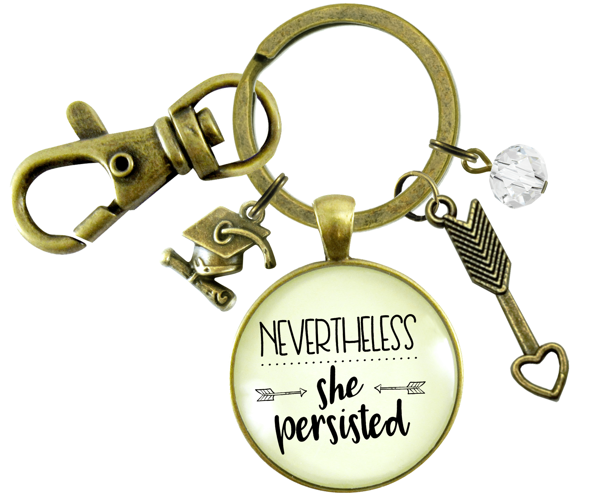 Nevertheless She Persisted Graduate Keychain Graduation