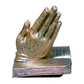 Positive Image Gifts - 27402: Praying Hands in Bronze with Bible