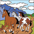 Running Free Wild Horses Tile