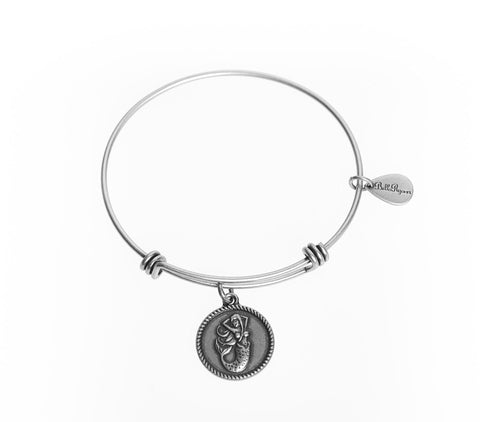 Mermaid Expandable Bangle Charm Bracelet