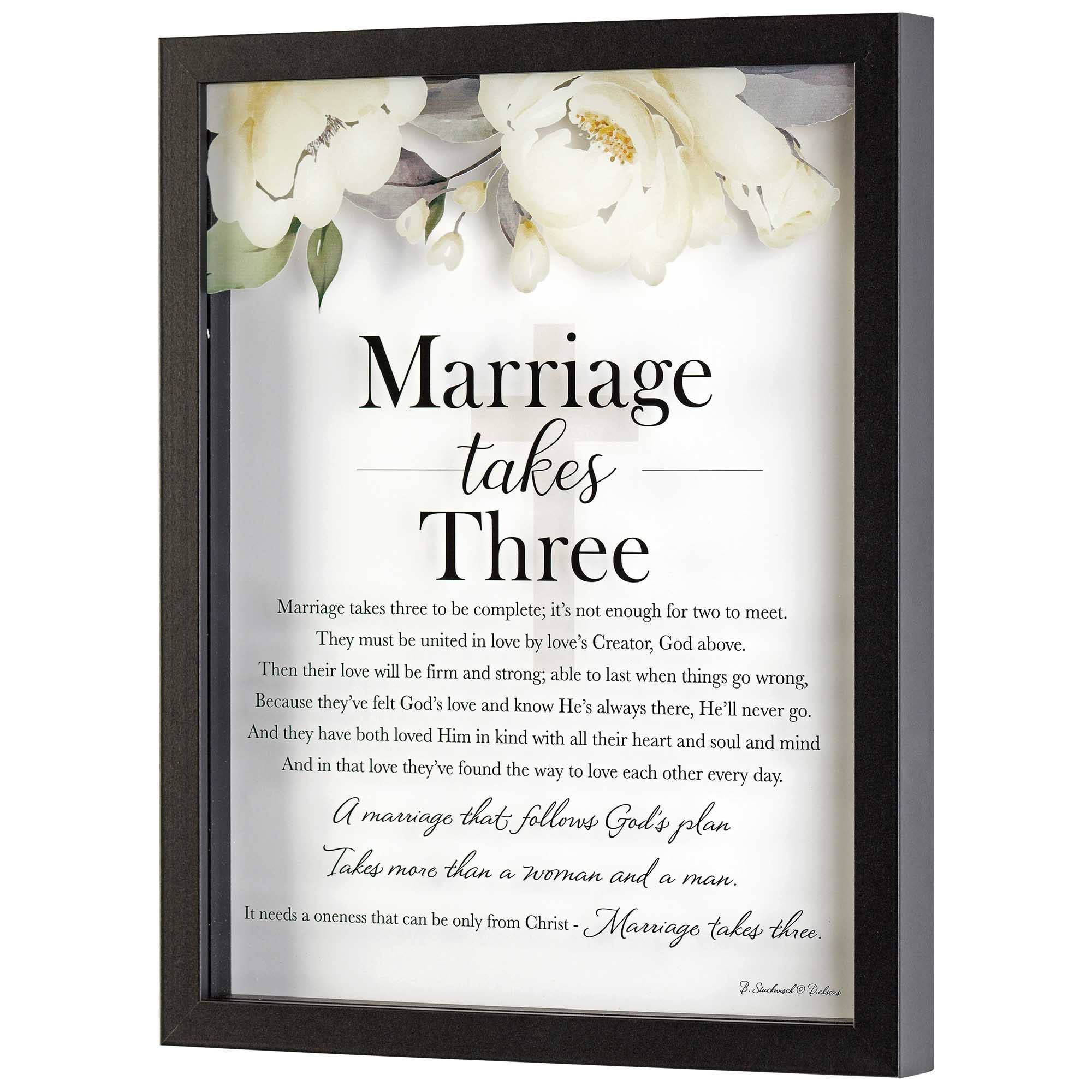 Marriage Takes Three Wall Decor