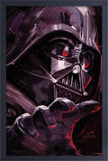 Obi Wan Brushed Vader Framed Print