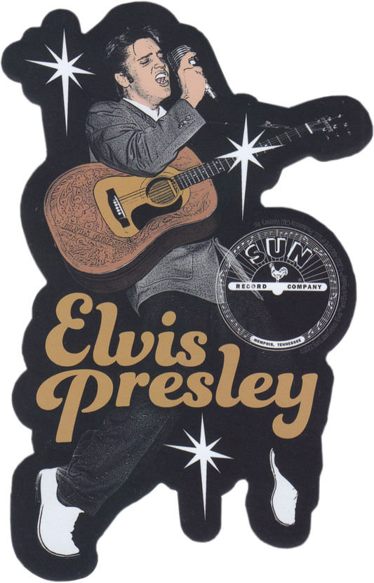 Elvis Presley Guitar Sticker
