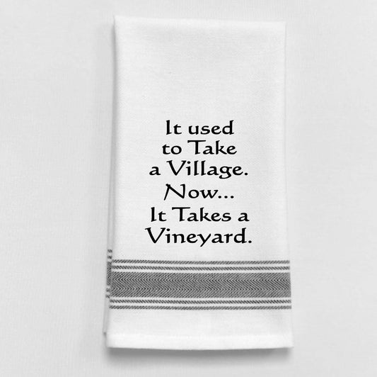 It used to take a village...towel