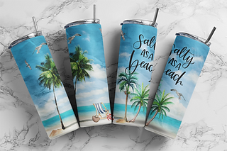 Salty As A Beach Tumbler 20oz