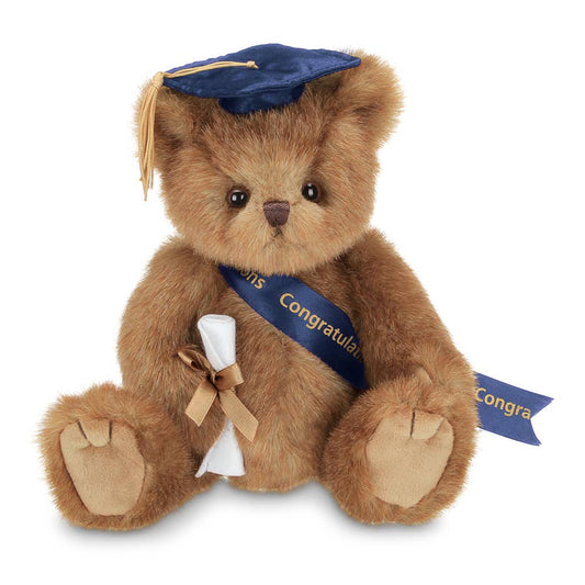 Smarty Graduation Bear Blue Hat