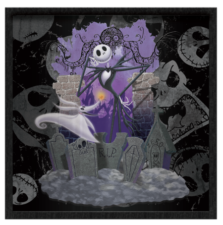 Nightmare Before Christmas Layered Glass Wall Art