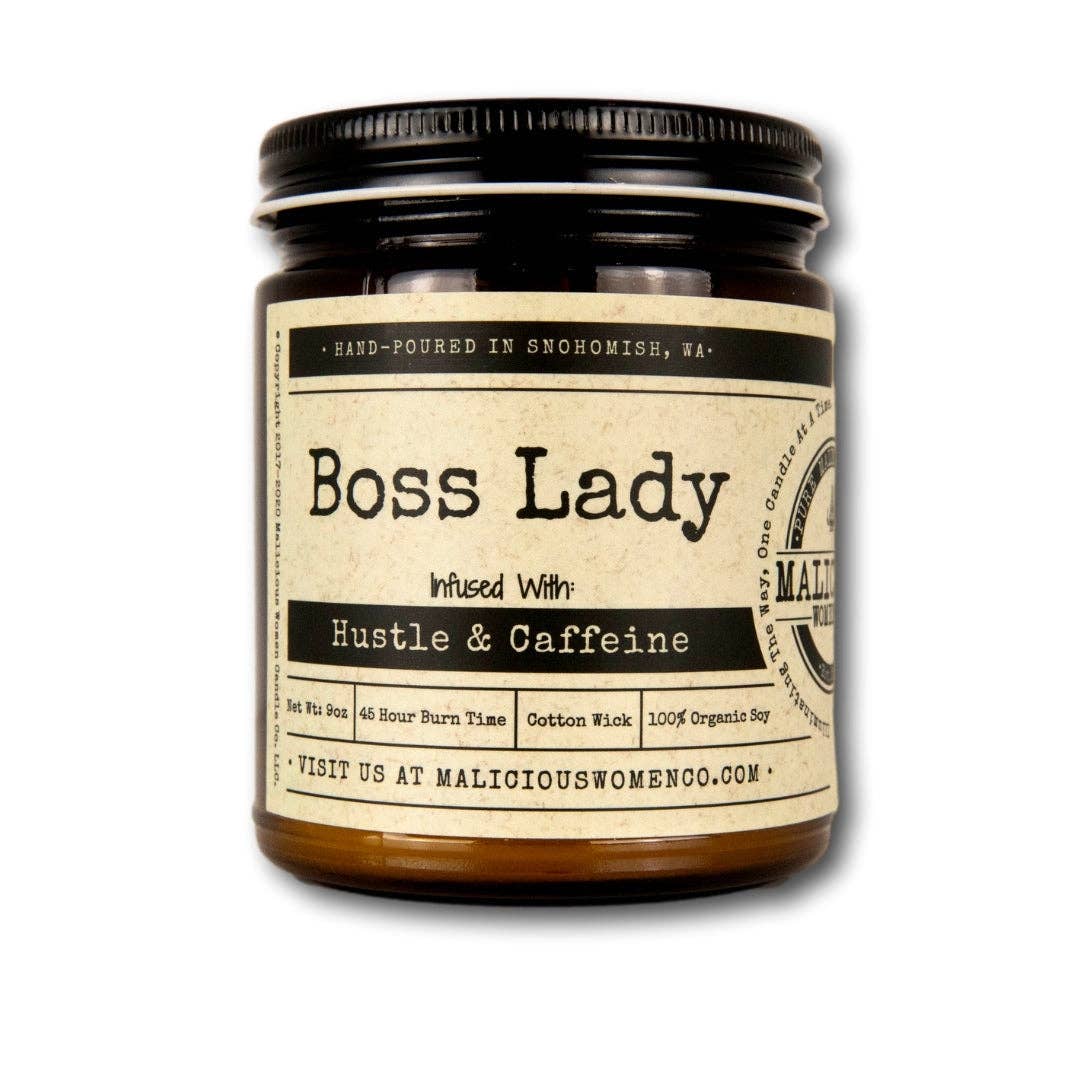Malicious Women Candle Co - Boss Lady - Infused with Hustle & Caffeine