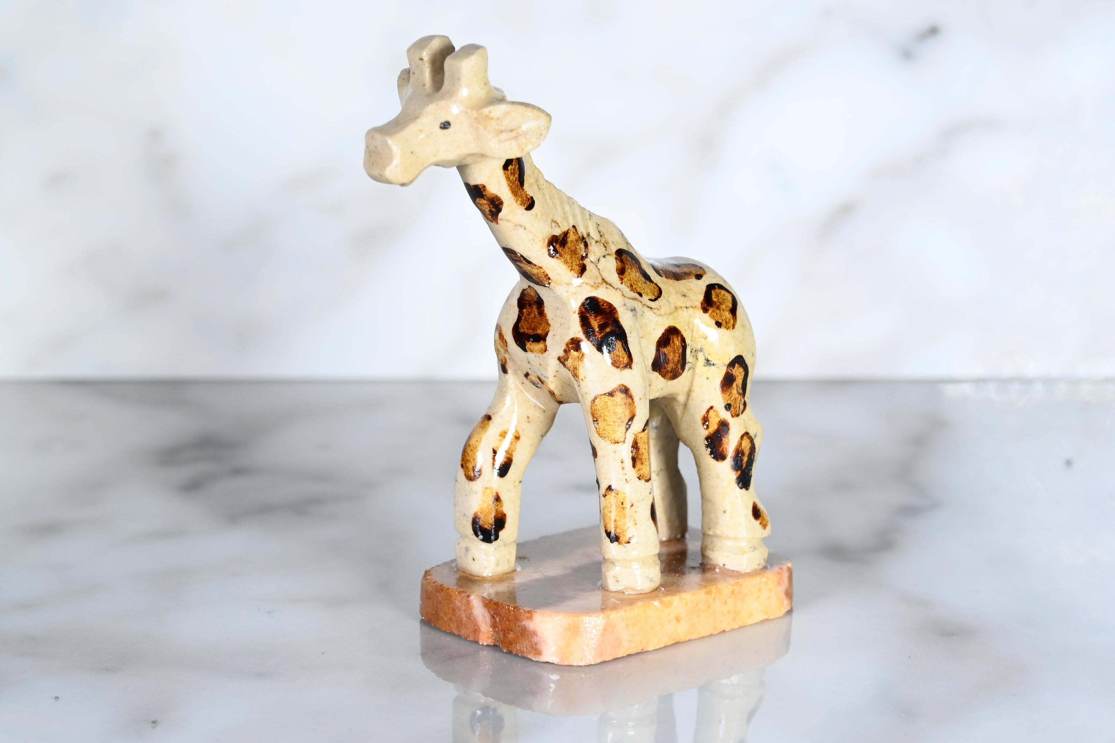 Giraffe Marble Mini Figurine