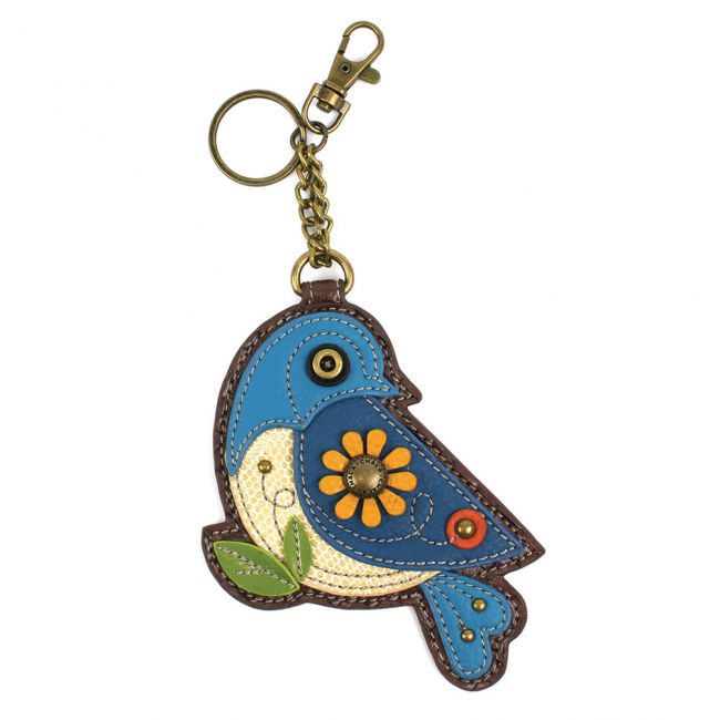 Blue Bird Key Fob/Coin Purse