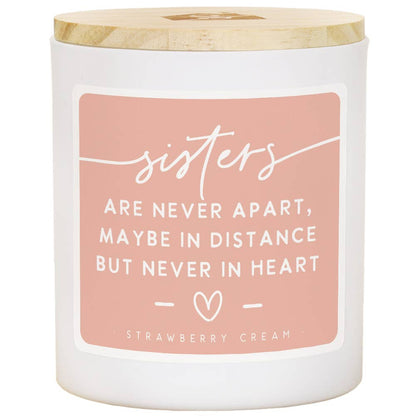 Sisters Are Never Apart..Strawberry Cream Candle