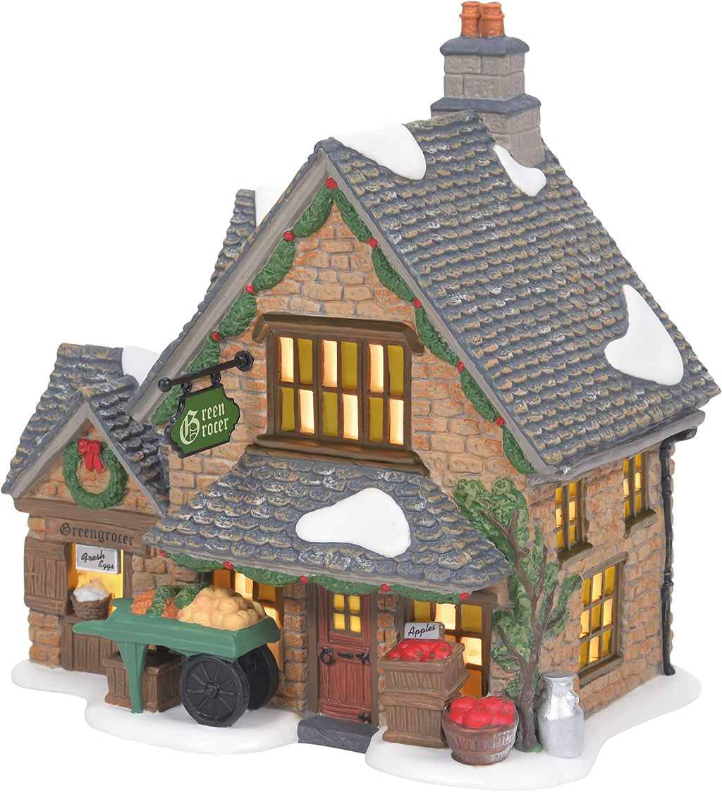 D56 Dickens Village Cotswold Greengrocer Lit Building
