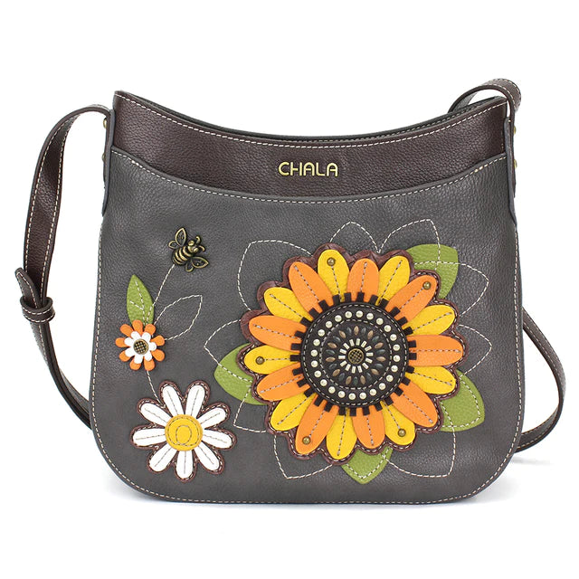 Sunflower Crescent Crossbody