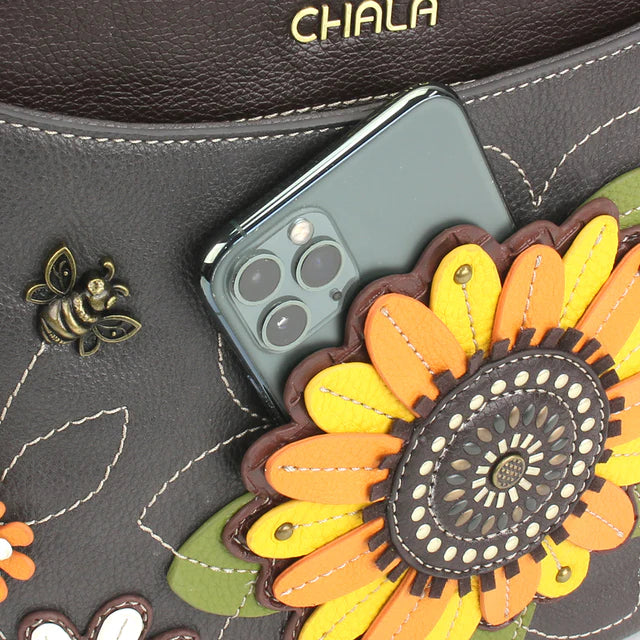 Sunflower Crescent Crossbody