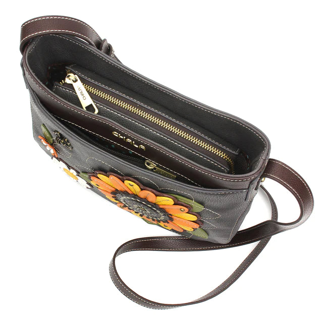 Sunflower Crescent Crossbody