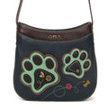 Paw Print Crescent Crossbody