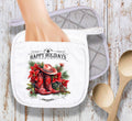 Happy Holidays Red Boots Pot Holder