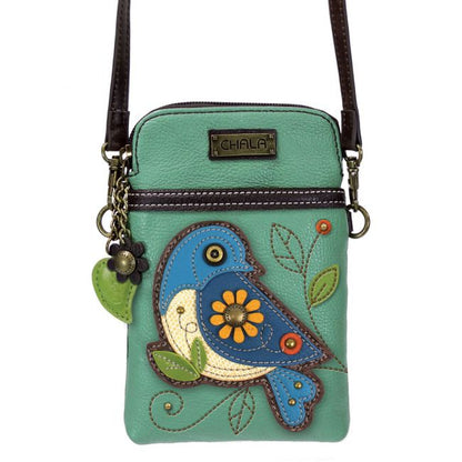 Blue Bird Cellphone Crossbody