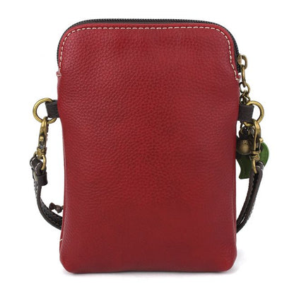 Elephant Cellphone Crossbody Burgandy