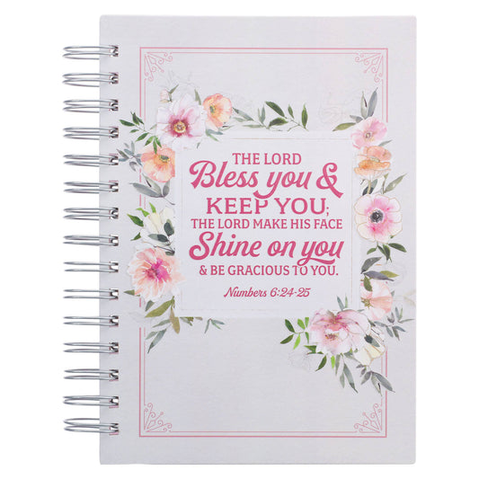 The Lord Bless You.. Floral Wirebound Journal