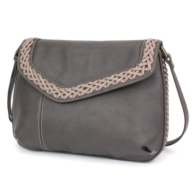 Braided Boho Crossbody w/Sunflower Charm